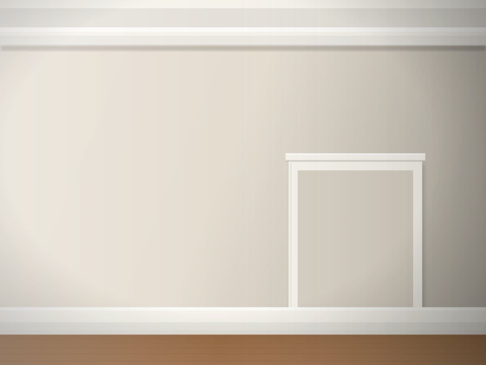 Crown molding where the wall meets the ceiling